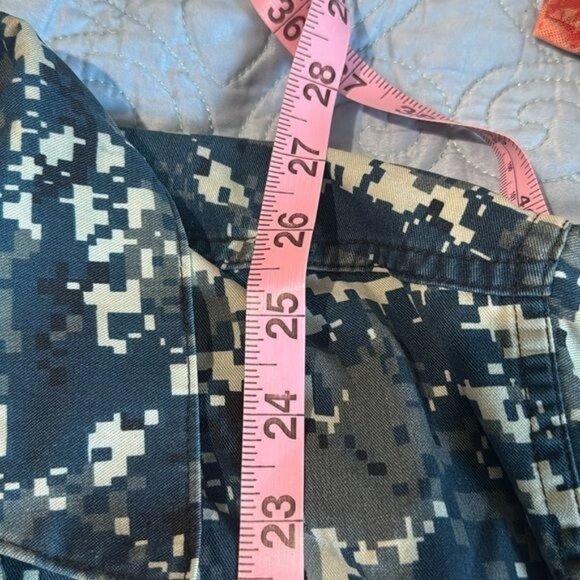 Navy Camouflage Digital Print Jacket Large Regular - Picture 9 of 9